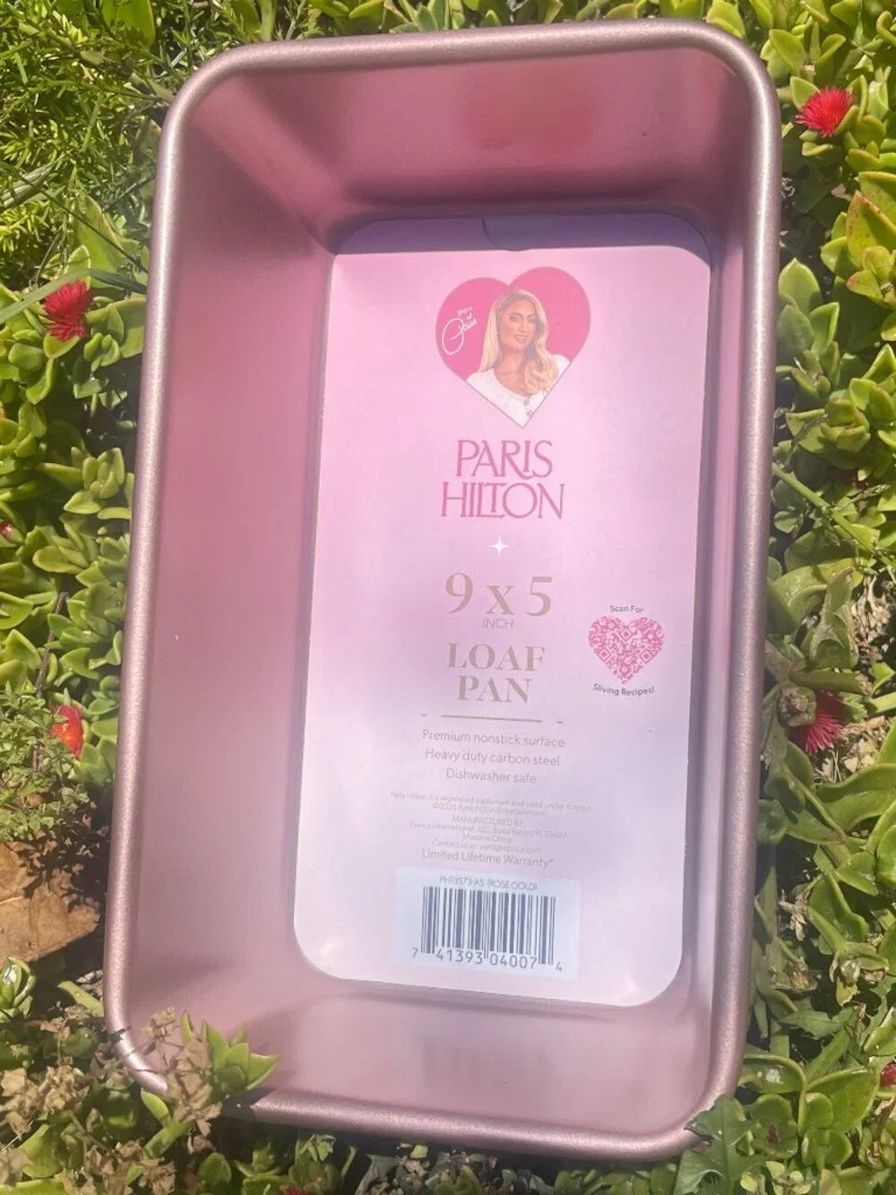 Paris Hilton Rose Gold 9” Square Cake Pan New
